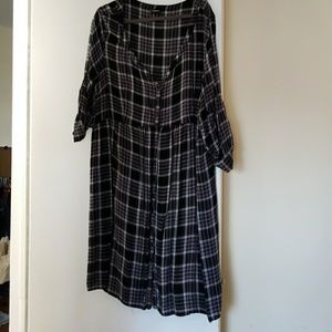 Torrid  Black-and-white plaid dress